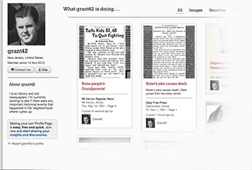 Profile page on The Selma Times Journal Archive
