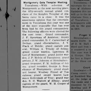 William A Trimby, Selma Mirror, Selma, Alabama, USA, Fri 4 May 1917